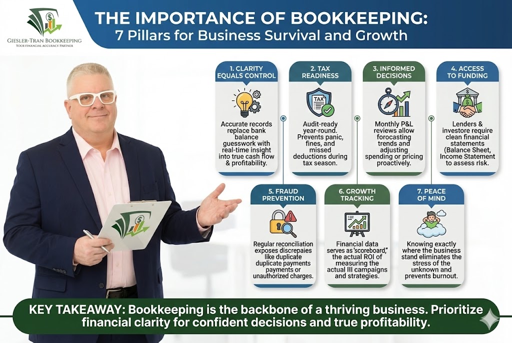 Importance of Bookkeeping: 7 Pillars of Success Illustration Thumbnail