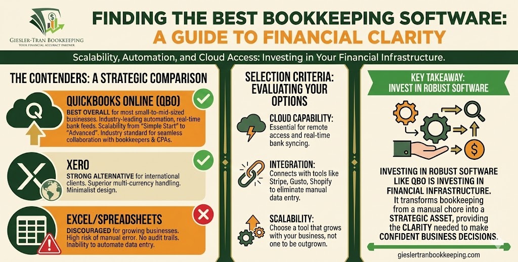 Best Bookkeeping Software: Expert Guide & Reviews Infographic