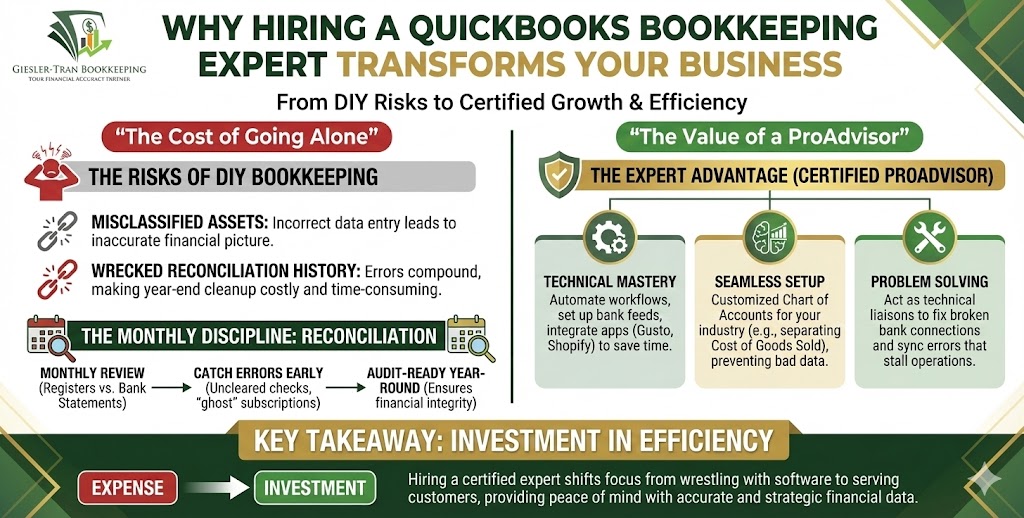 QuickBooks Bookkeeping Expert: Certified QBO Support Illustration