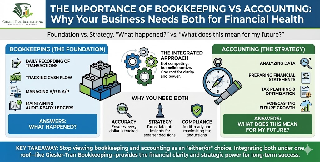 Bookkeeping vs Accounting: The Critical Differences Illustration