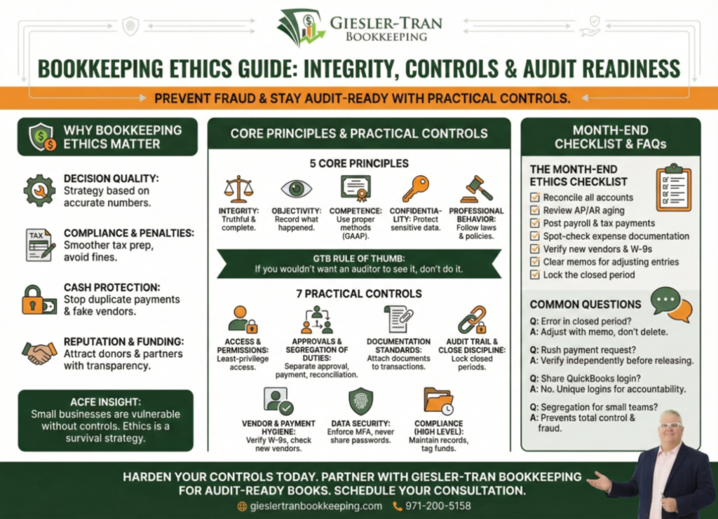 Bookkeeping Ethics: Prevent Fraud & Stay Audit-Ready Illustration