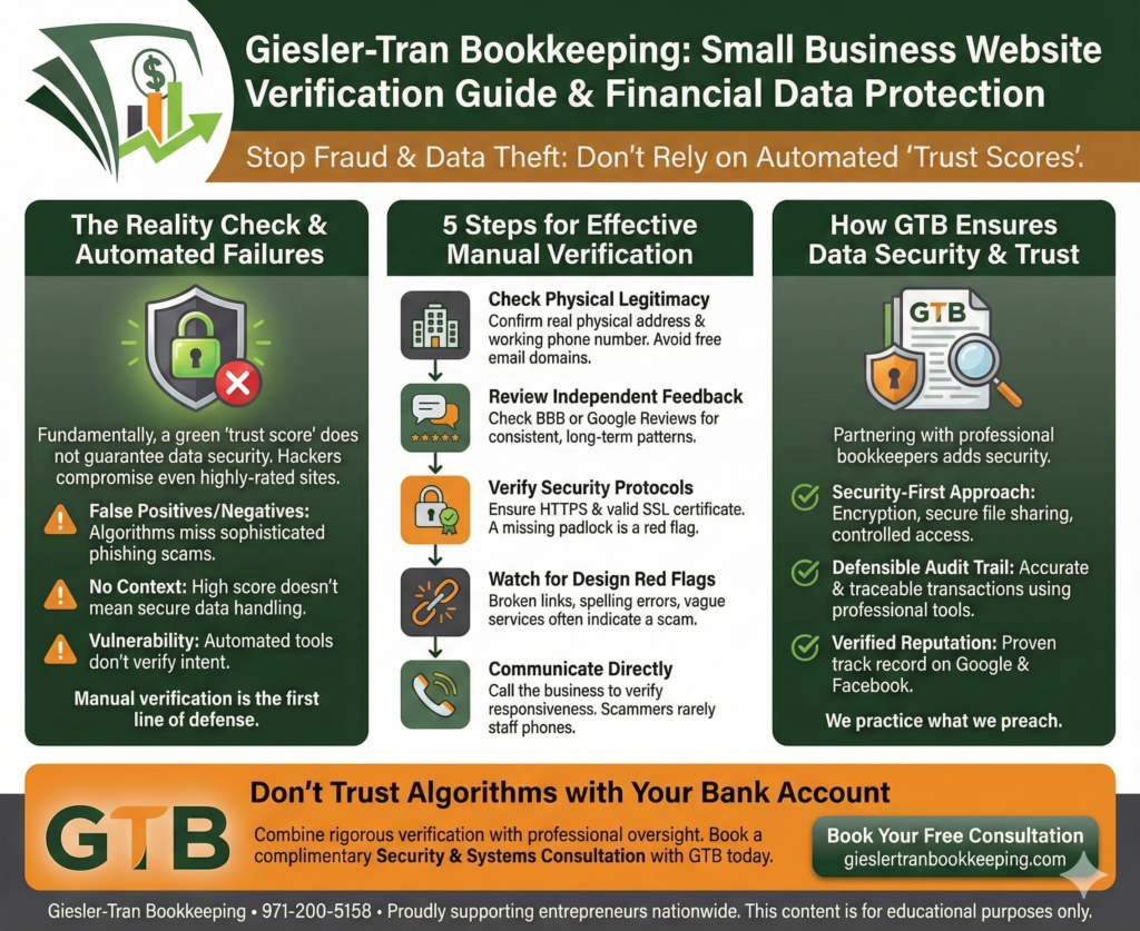 Small Business Website Verification: Stop Fraud & Data Theft Illustration