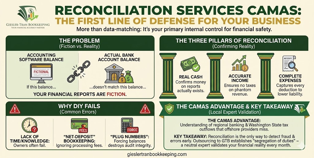 Reconciliation Services Camas: Accuracy & Trust Infographic
