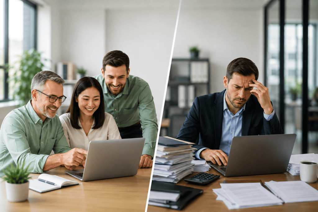 Vancouver business comparing outsourced bookkeeping with hiring an accounting manager